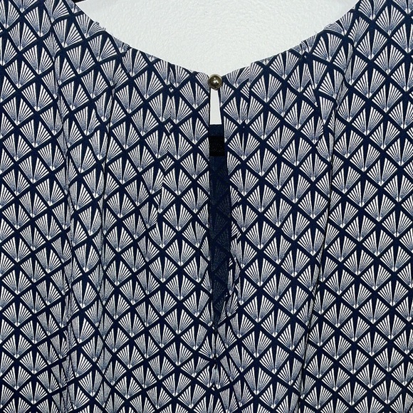 H&M Navy Patterned Sleeveless Dress - Picture 3 of 4